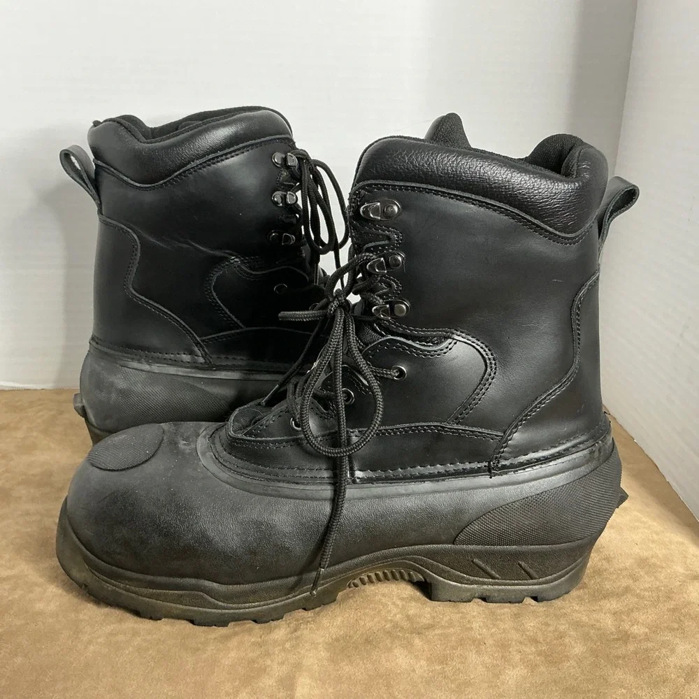Exclusive Snow Gear Chet's Safety Work Boots Men's 11 Leather ASTM‎ EH Winter